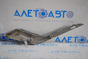 Front bumper molding chrome lower right Mitsubishi Outlander 16-22 rest, broken fasteners, scratches, sand