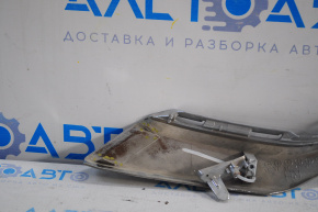 Front bumper molding chrome lower right Mitsubishi Outlander 16-22 rest, broken fasteners, scratches, sand