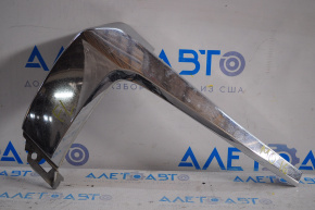 Front bumper molding chrome central left Mitsubishi Outlander 16-22 rest, break fastening