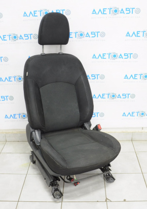 Passenger seat Mitsubishi Outlander Sport ASX 13-13 without airbag, fur, cloth black