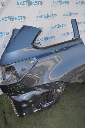 Quarter wing rear right Toyota Highlander 14-19 under BSM blue, small poke