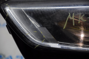 Front left headlight bare Ford Fusion mk5 13-16 lens is loose, needs repair
