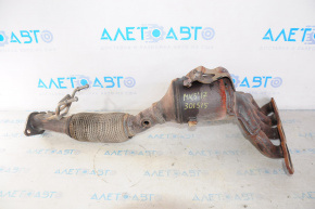 Exhaust manifold with catalytic converter Ford Fusion mk5 13-16 2.5