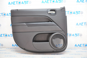 Door trim card front left Jeep Patriot 11-17 plastic and leather, black, worn