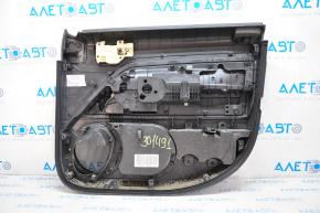 Door trim card front left Jeep Patriot 11-17 plastic and leather, black, worn