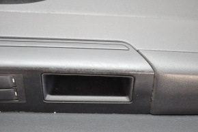 Door trim card front left Jeep Patriot 11-17 plastic and leather, black, worn