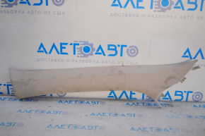 Front pillar trim upper left Mitsubishi Outlander 16-22 beige fabric, dry cleanable