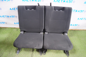 Rear row of seats 3rd row Mitsubishi Outlander 14-19 cloth black, for cleaning