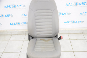 Passenger seat Ford Fusion mk5 13-15 without airbag, mechanical, cloth gray, for dry cleaning