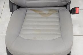 Passenger seat Ford Fusion mk5 13-15 without airbag, mechanical, cloth gray, for dry cleaning