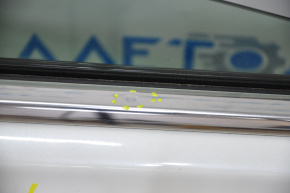 Molding door-glass central rear left Hyundai Sonata 11-15 chrome, butt