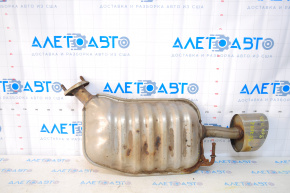 Muffler rear part barrel left Hyundai Sonata 11-14 rusty bracket