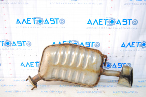 Muffler rear part barrel left Hyundai Sonata 11-14 rusty bracket