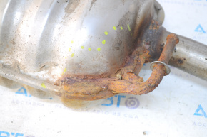 Muffler rear part barrel left Hyundai Sonata 11-14 rusty bracket