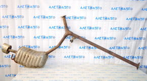 Muffler rear part with barrel right Hyundai Sonata 11-11 rusty