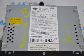 Radio tape recorder Hyundai Sonata 11-11 with navigation, chrome erased
