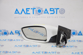 Left side mirror complete Hyundai Sonata 11-14 5 pins, white