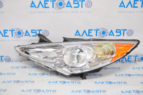 Headlight front left bare Hyundai Sonata 11-15 glossy reflector, TAIWAN