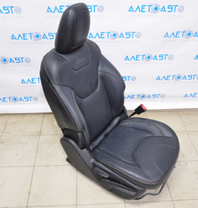 Passenger seat Jeep Cherokee KL 14-18 airbag, mechanical, leather black