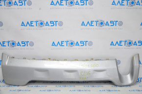 Rear bumper trim lower Jeep Cherokee KL 14-18 for 1 pipe, silver, scratch