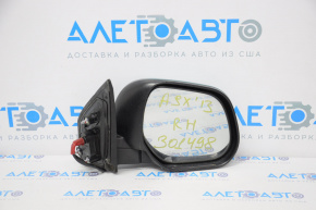 Side mirror right complete Mitsubishi Outlander Sport ASX 10-15 5 pins, blue, butt