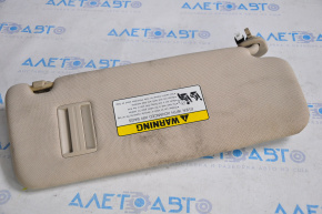 Left visor Hyundai Sonata 15-19 beige, for cleaning