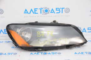 Headlight front right VW Passat b7 12-15 USA bare halogen, melted reflector, no plug
