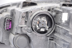 Headlight front right VW Passat b7 12-15 USA bare halogen, melted reflector, no plug
