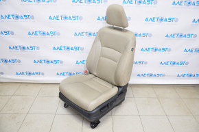 Driver's seat Honda Accord 13-17 with airbag, electric, beige leather, dry-cleanable