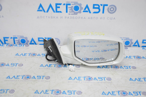 Side mirror right assembly Honda Accord 13-15 12 pins, turn signal, camera, white