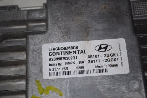 Block ECU engine computer Hyundai Sonata 15-19 2.4 nadlofyf abirf
