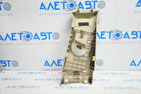 Upper center pillar trim belt left Hyundai Sonata 15-17 beige broken crepe