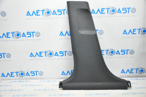 Center pillar trim lower left Hyundai Sonata 15-19 black, scratches, broken fastener