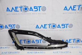 Left fog light frame Hyundai Sonata 15-17 SE without DRL, pokes
