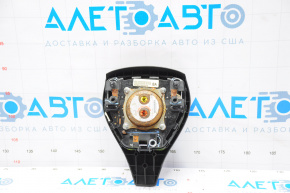 Airbag in steering wheel driver Nissan Rogue 14-16 black, rusty pyropatr, poke, burnt chip