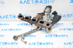 Turbine assembly with manifold and cooling pipes VW Passat b7 12-14 USA diesel 106k
