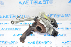 Turbine assembly with manifold and cooling pipes VW Passat b7 12-14 USA diesel 106k
