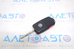 Key VW Tiguan 12-16 4 buttons, folding, scuffs