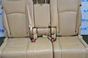 Rear row of seats 2 row Dodge Journey 11- brown leather, cracked leather, fur