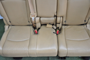 Rear row of seats 2 row Dodge Journey 11- brown leather, cracked leather, fur