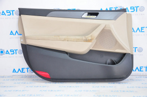Door trim card front left Hyundai Sonata 15-19 beige for cleaning