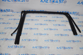 Upper rear right door molding Jeep Cherokee KL 14-23 chrome with glass seal, tear