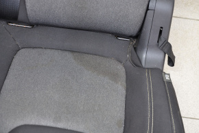 Rear row of seats 2nd row Jeep Cherokee KL 14-15 cloth black with gray inserts, dry cleanable