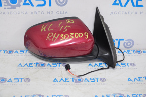 Right side mirror assembly Jeep Cherokee KL 14-18 3 pins, red