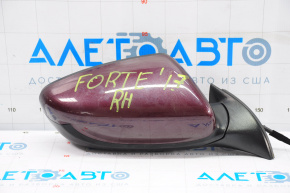 Side mirror right complete Kia Forte 4d 17-18 rest 5 pins, heated, red
