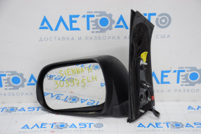 Left side mirror complete Toyota Sienna 11-12 5 pins, heated, blue