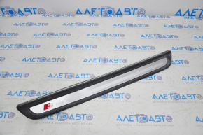 Door sill outer front right Audi Q5 8R 09-17 S line black with chrome