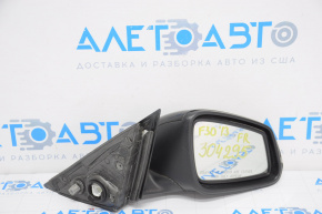 Right side mirror BMW 3 F30 4d 13-18 usa 5 pins, matt mount, turn signal, black