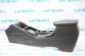 Central console armrest and cup holders Kia Forte 4d 17-18 rest black, scratches