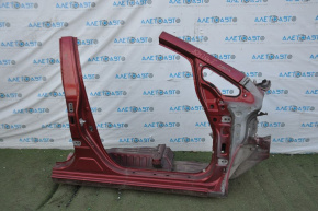 Front right quarter Nissan Leaf 13-17 red with central pillar, without side member